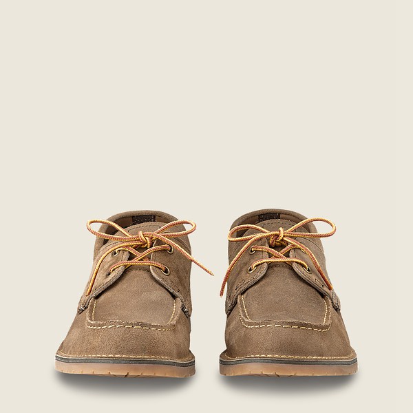 Red Wing Oxford Hombre Kaki - Weekender Camp Moc - Muleskinner Cuero - 784-NDZLKA